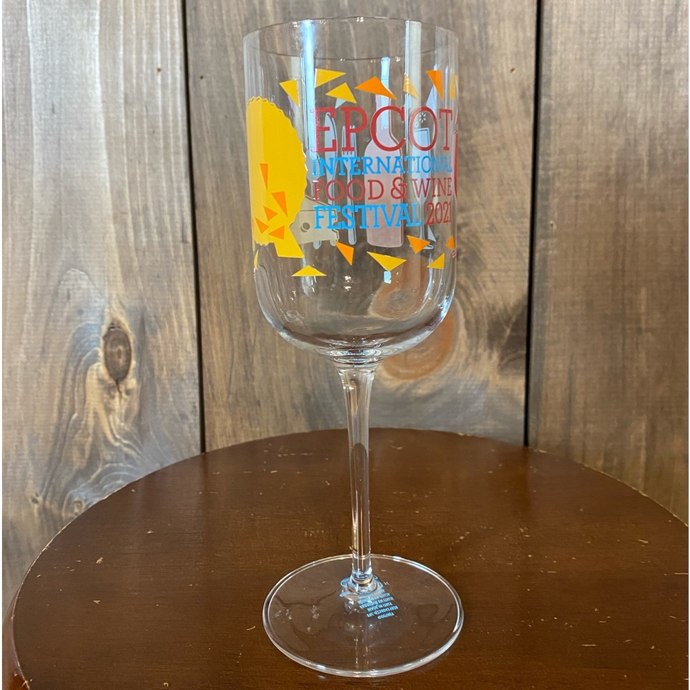 runDisney 2021 Epcot Food & Wine Festival Wine Glass